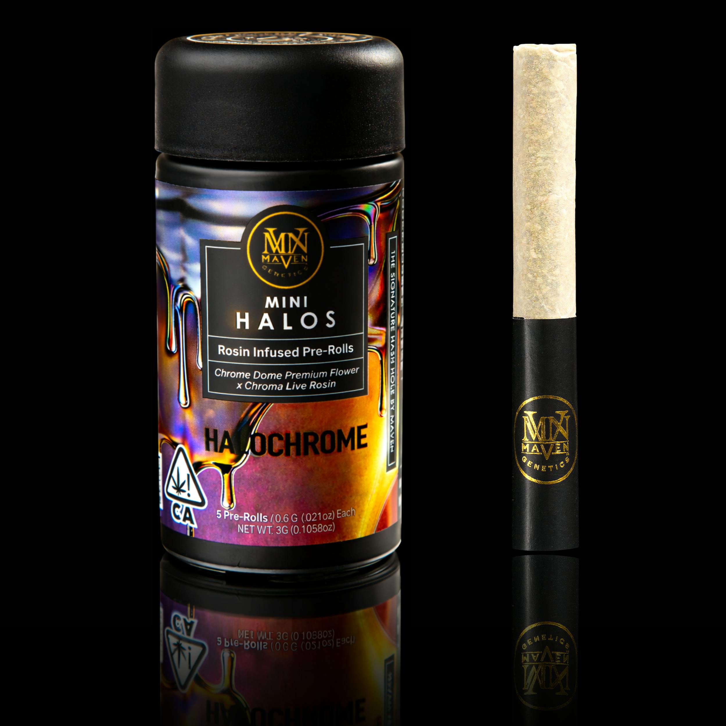 Maven Genetics - Halochrome Mini Halos Infused Pre-Rolls 5-Pack [3g] - 1