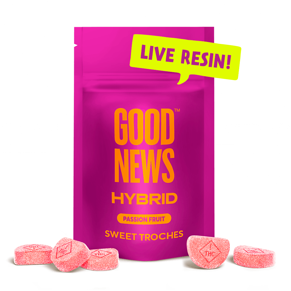 Good News - Afternoon Delight | Passionfruit Troches | 100mg | 10ct | 10mg/ea - 1