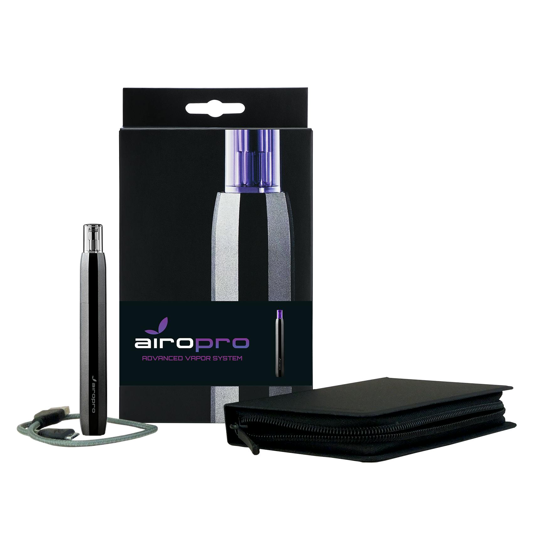 Airo Brands - AiroPro Rechargeable Vaporizer & Case - Graphite - 1