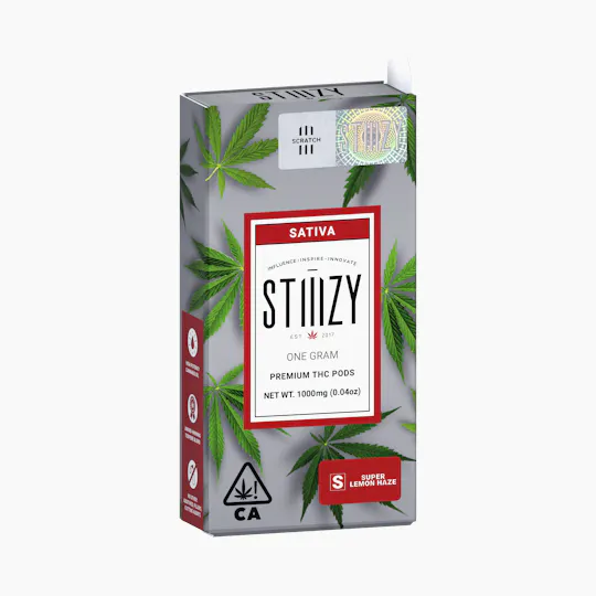 STIIIZY - Vape Cartridge - SUPER LEMON HAZE 1G Original THC Pod - STIIIZY - 1