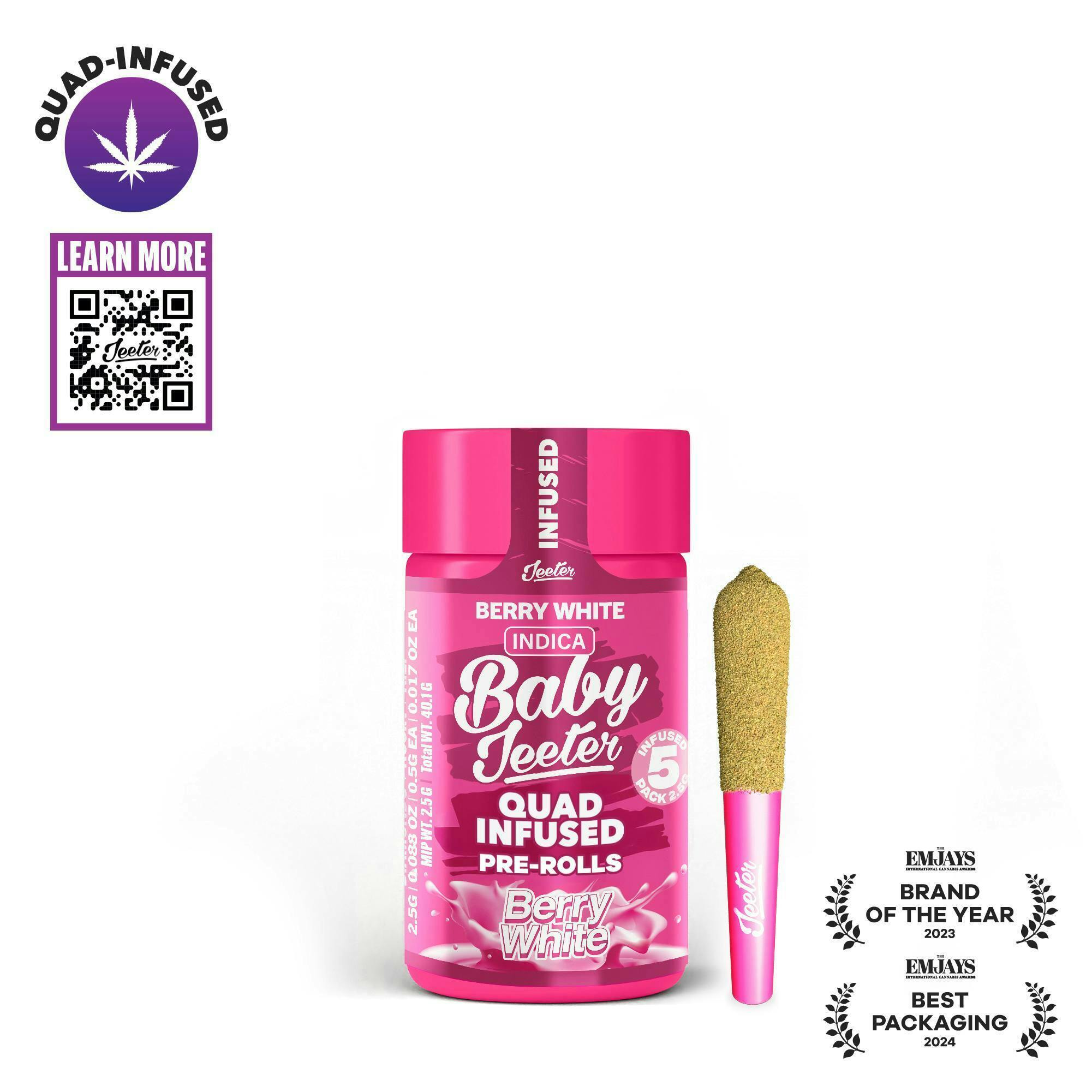 Jeeter - Jeeter | Berry White | Quad-Infused Minis | 0.5g each | 5pk - 1