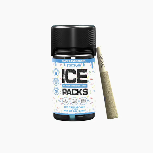 ROVE - Ice Cream Cake | Infused Ice Packs (Rosin, Hash, and Diamonds) | 6x 0.6g - 1