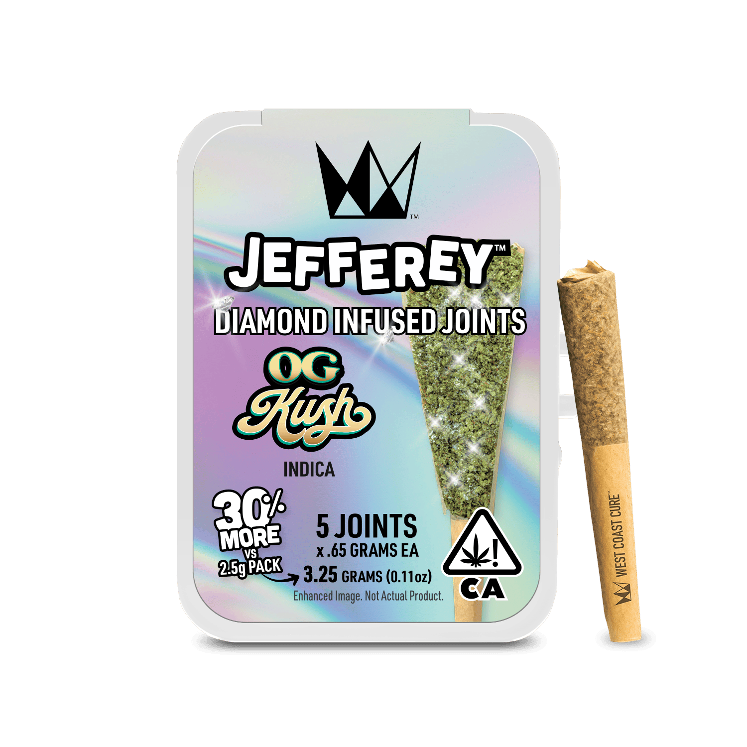 West Coast Cure - OG Kush - Jefferey Infused Joint .65g 5 Pack - 1