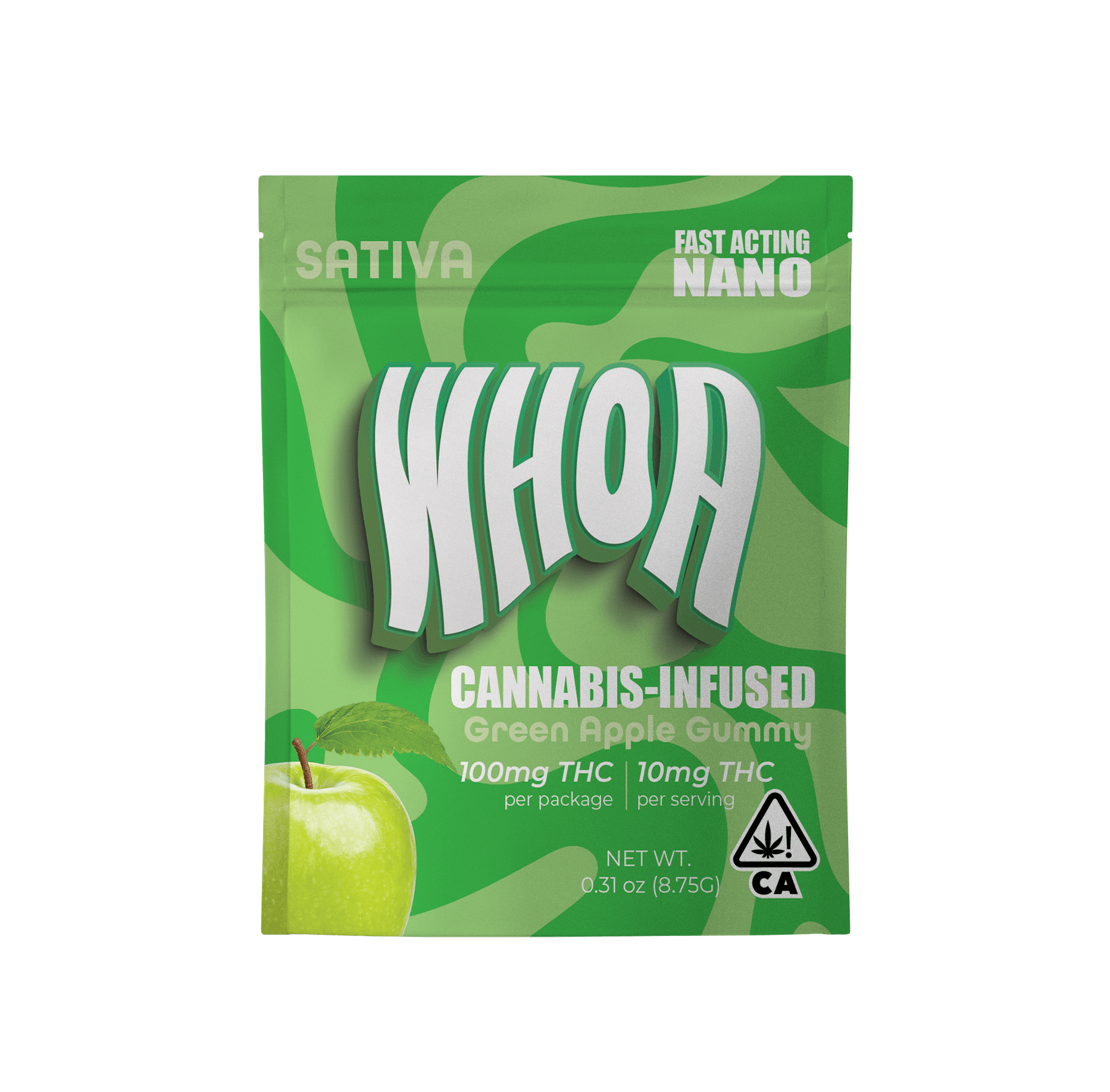 Whoa - Green Apple Gummy - Bite (100mg) - 1