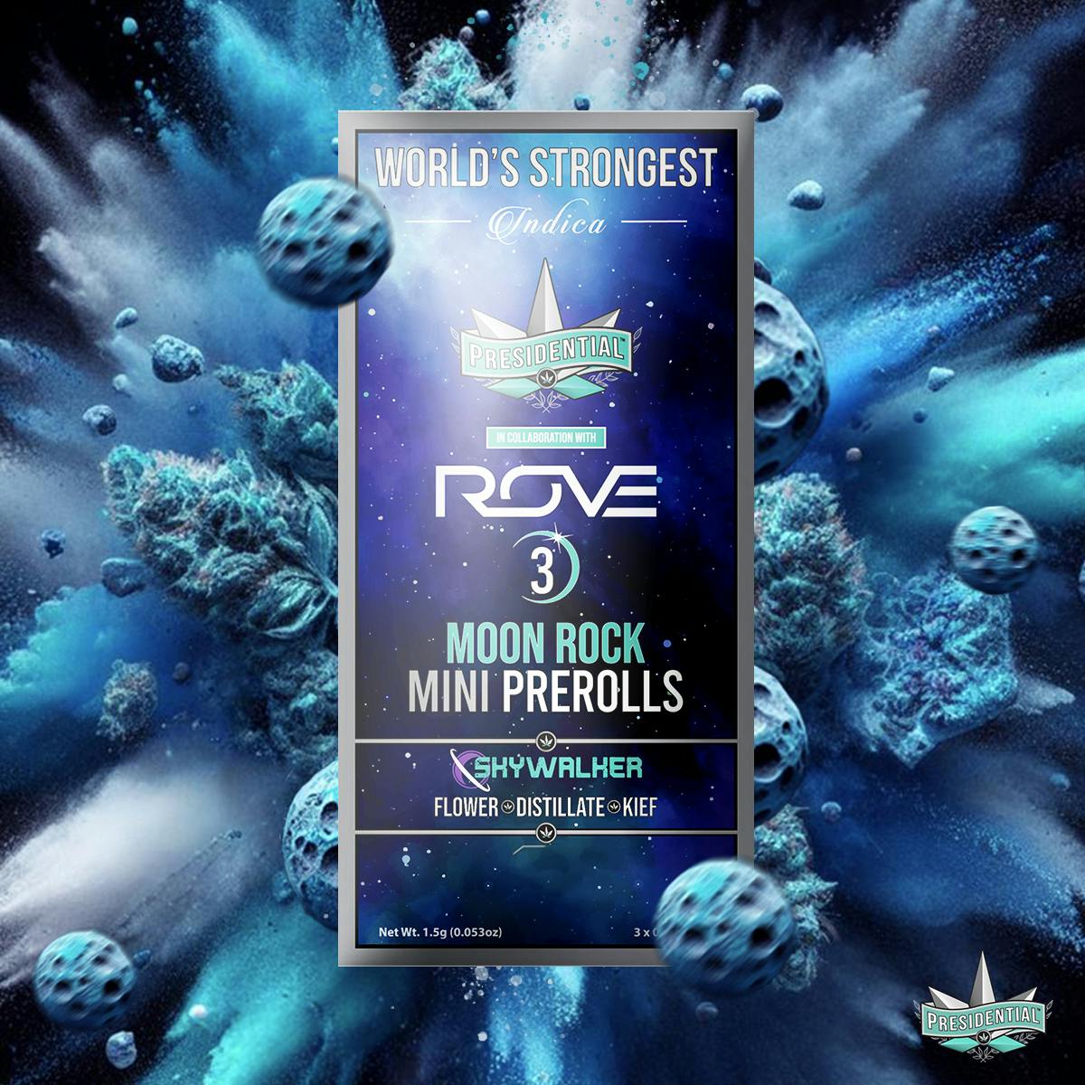 Presidential - Presidential x Rove | Skywalker | Moon Rock Infused Minis | 0.5g each | 3pk - 1