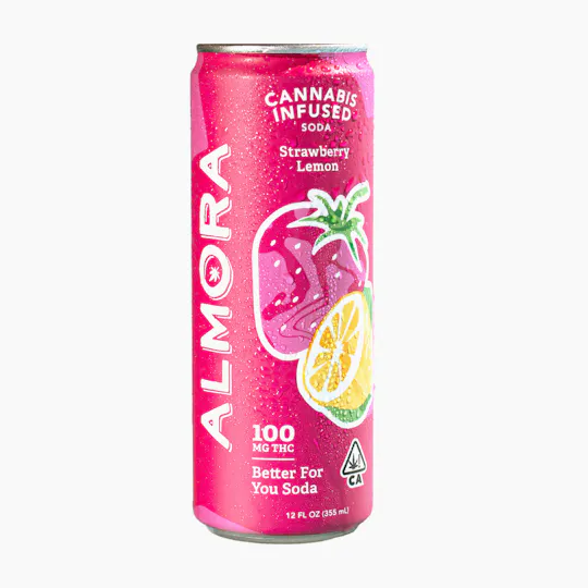 Almora - Strawberry Lemon Better For You Soda - 100mg - 1