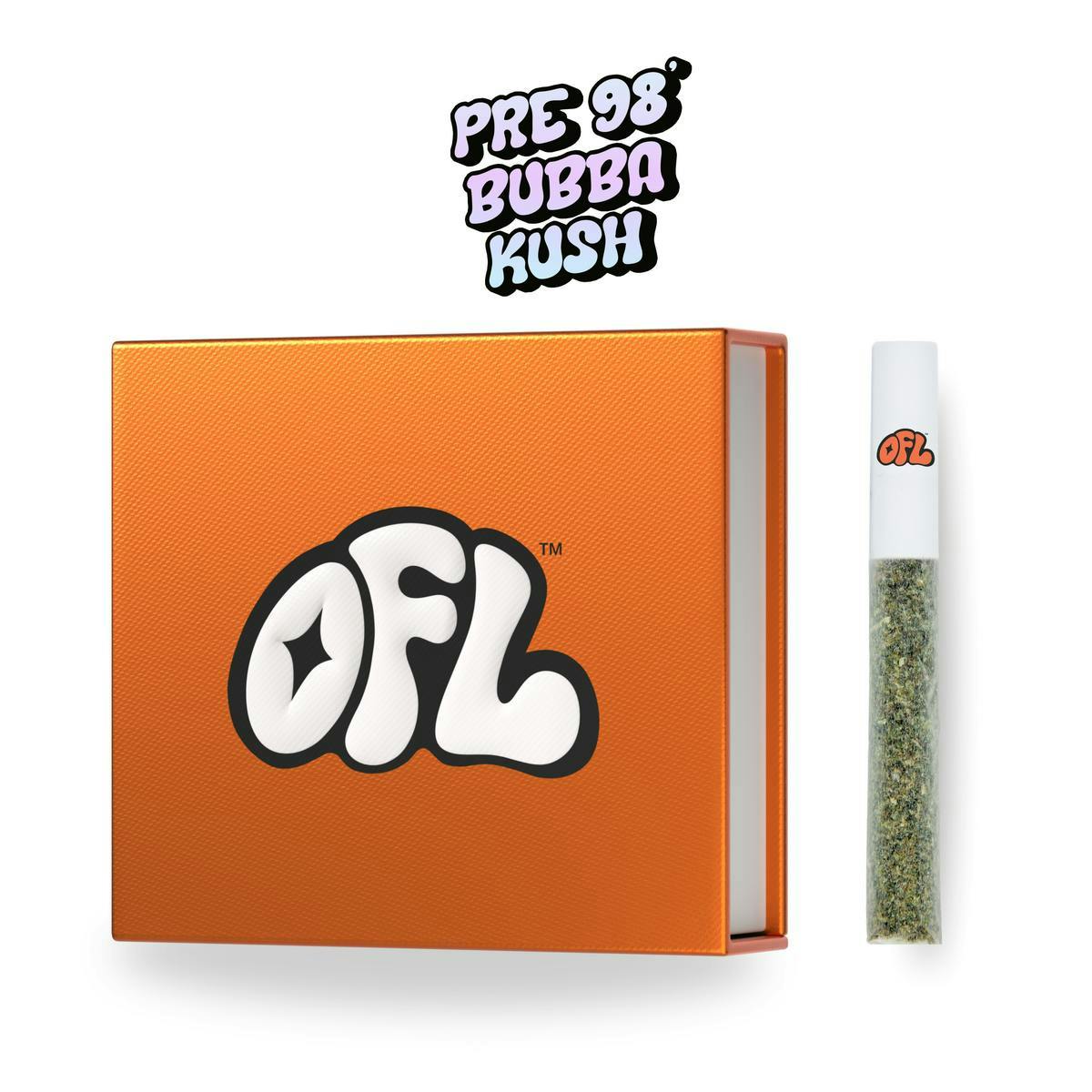 Oakfruitland (OFL) - Pre 98 Bubba Kush | Joints | 0.7g each | 20pk - 1