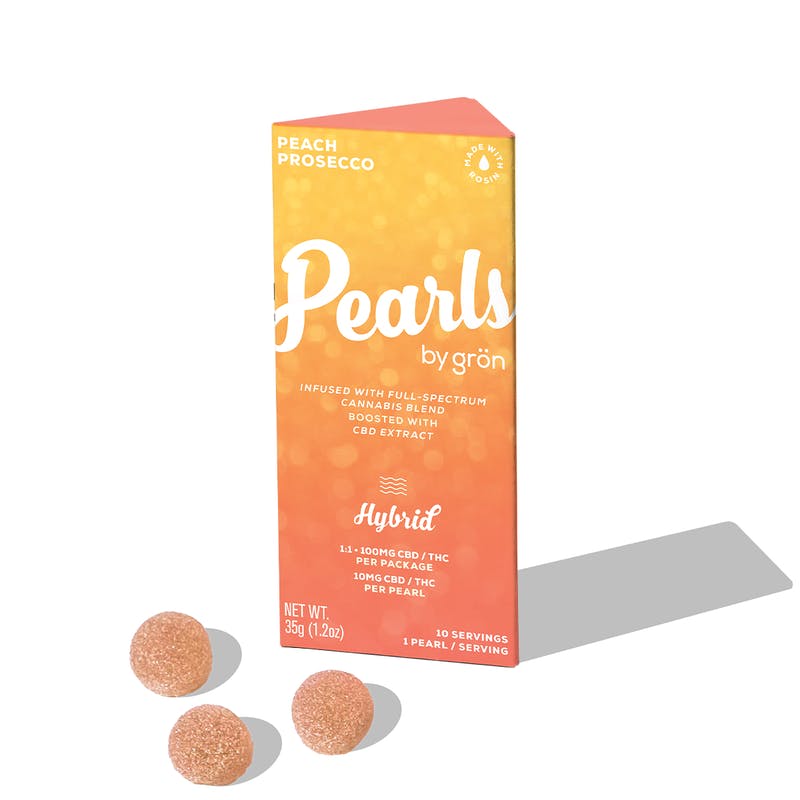 Grön Edibles - Grön 1:1 Peach Prosecco Pearls – Hybrid - NY - 1
