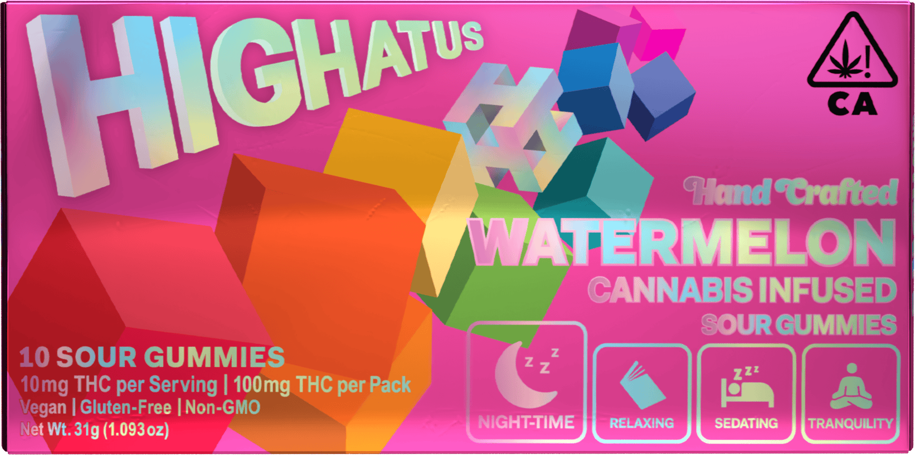 Highatus - Watermelon Sour Gummy - 1