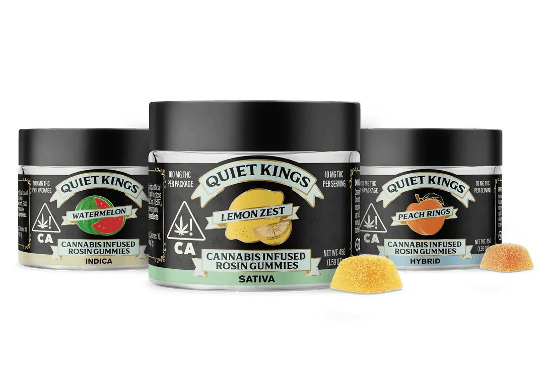 Quiet Kings - Lemon Zest Gummies | 100mg | 10ct | 10mg/ea - 1