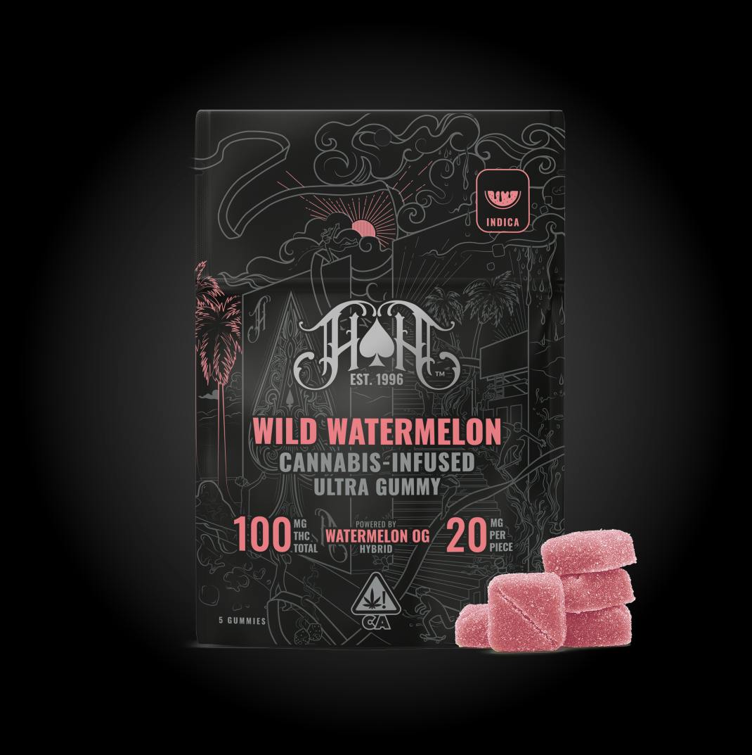 Heavy Hitters - Ultra | Wild Watermelon Gummies | 100mg | 5ct | 20mg/ea - 1