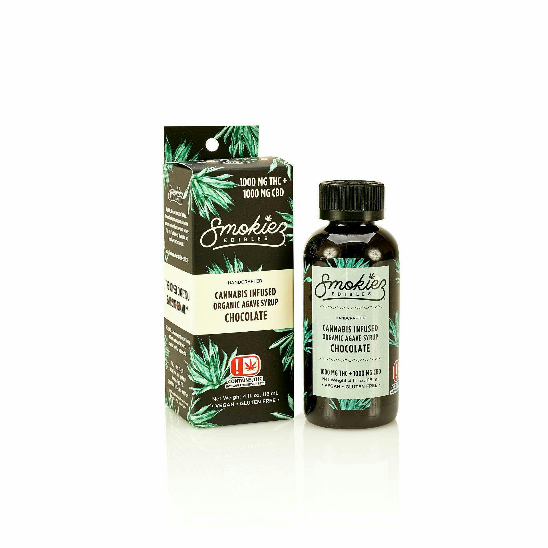 Smokiez Edibles - Chocolate Agave Syrup 1:1 THC:CBD | 1000mg - 1
