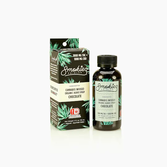 Smokiez Edibles - Chocolate Agave Syrup 1:1 THC:CBD | 1000mg - 1