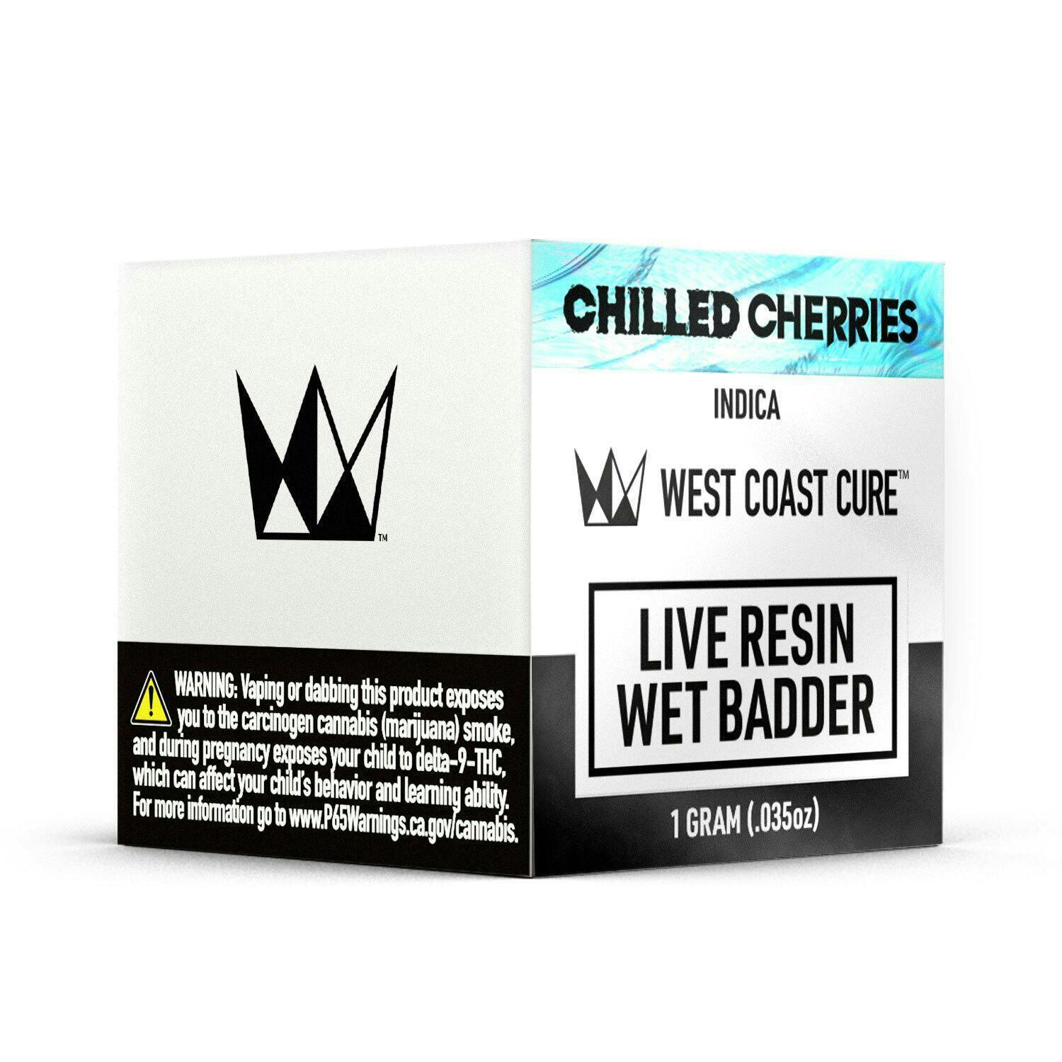 West Coast Cure - Chilled Cherries Live Resin Wet Badder - 1