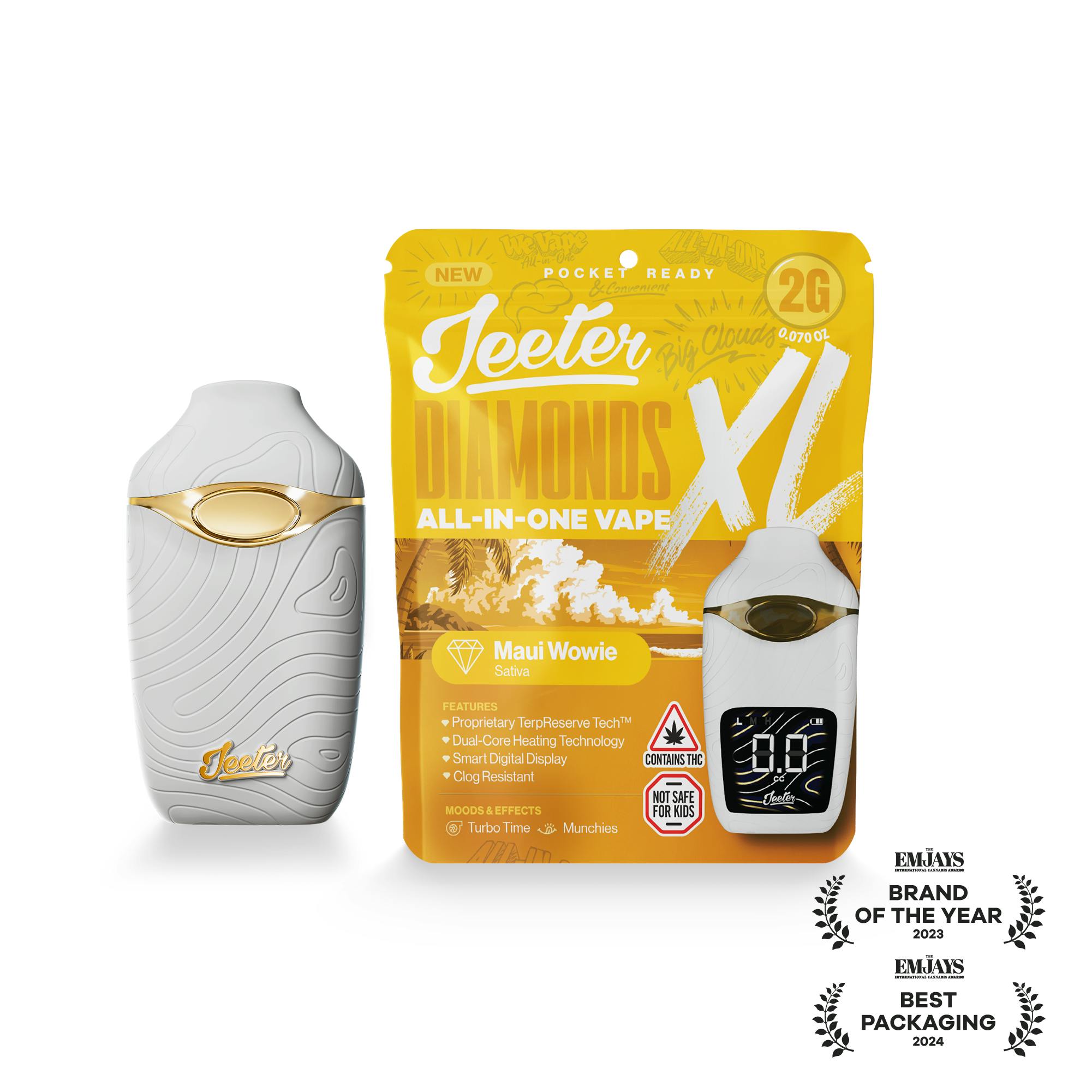 Jeeter - Jeeter | Maui Wowie | Diamonds XL 2G All-In-One Vape - 1