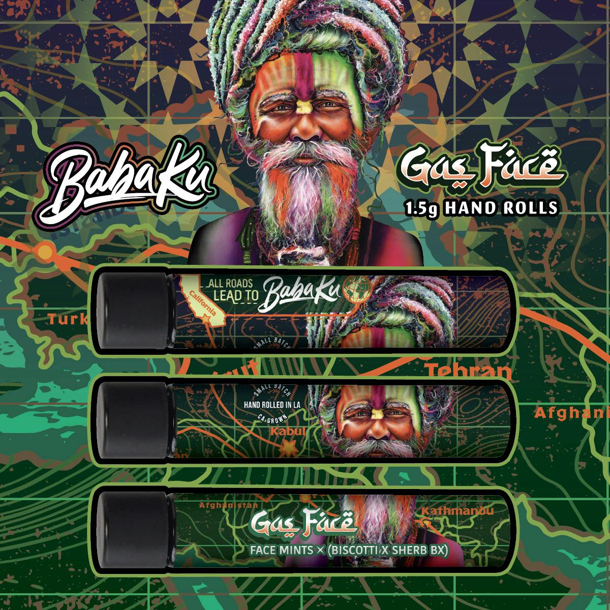 Baba Ku Farms - Baba Ku Farms | Gas Face | Joint | 1.5g - 1
