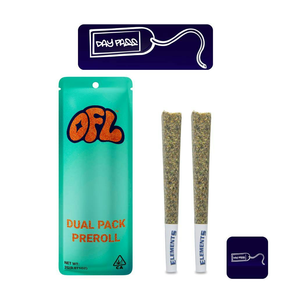 Oakfruitland (OFL) - Day Pass | Joints | 1g each | 2pk - 1