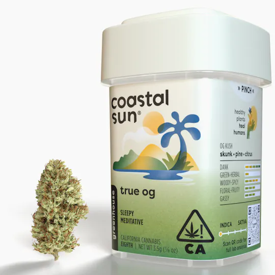 Coastal Sun - True OG Greenhouse Flower 3.5g - 1