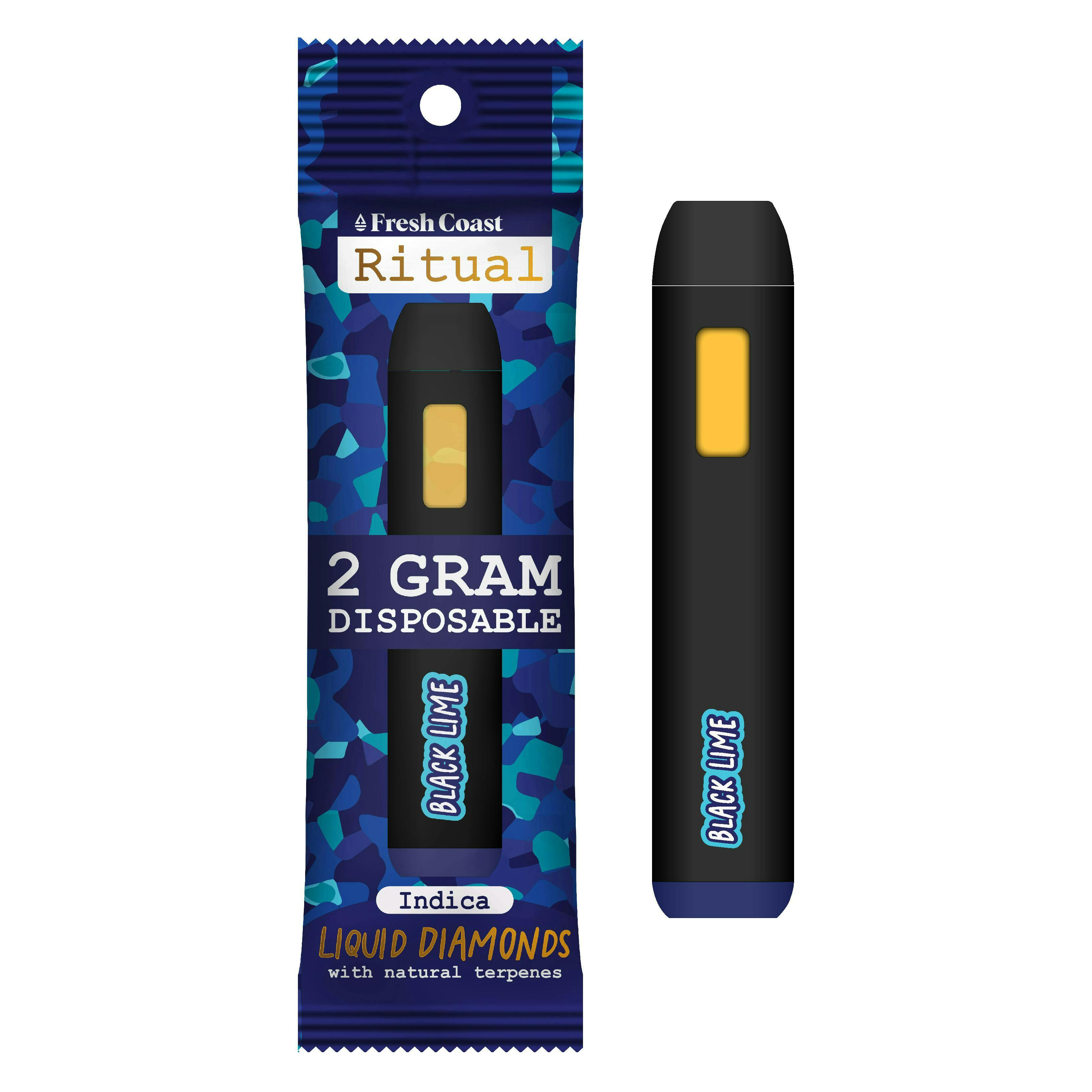 Fresh Coast - Ritual | Black Lime | Liquid Diamond Disposable | 2g - 1