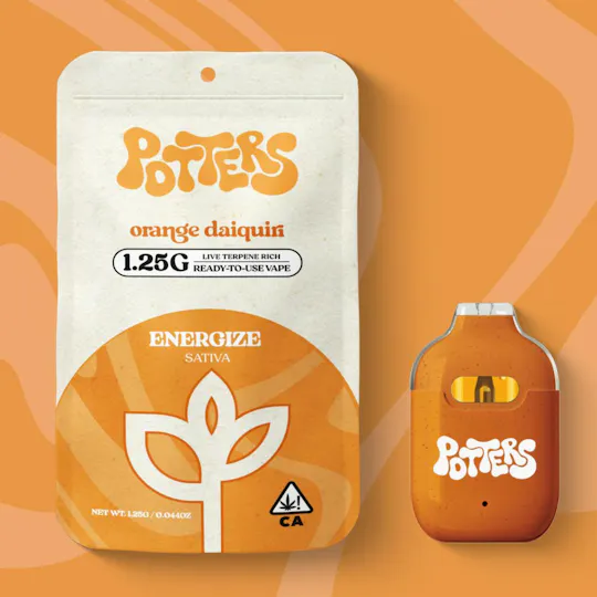 Potters - Orange Daiquiri | Live Resin Disposable | 1.25g - 1