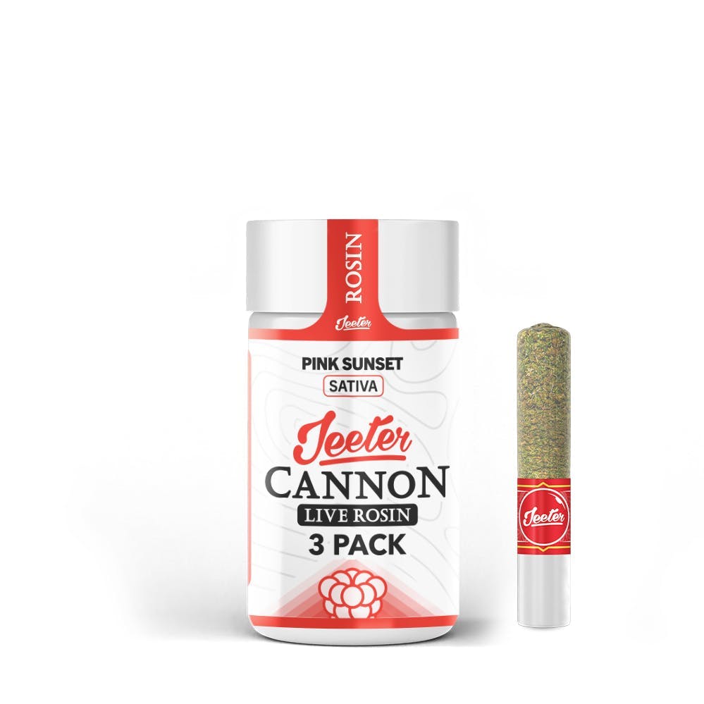 Jeeter - Jeeter | Pink Sunset | Live Rosin Cannons | Infused Minis | 0.5g each | 3pk - 1