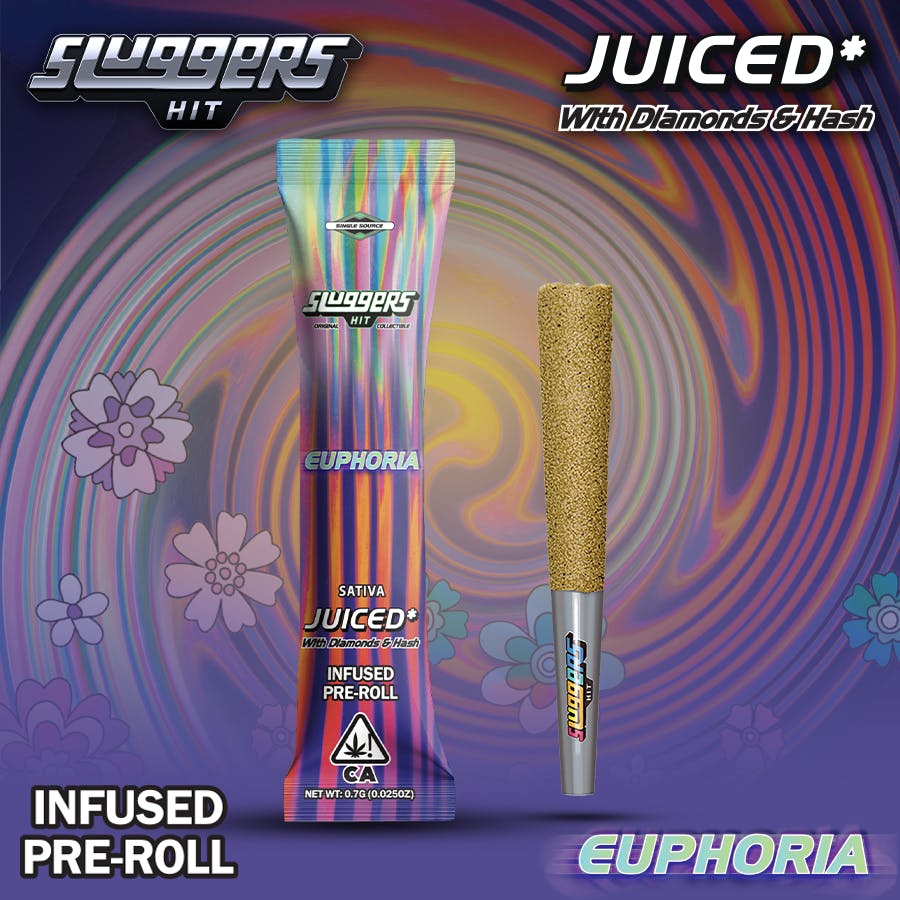 Sluggers Hit - Sluggers - Infused Preroll - 0.7g 1pk - Euphoria - 1