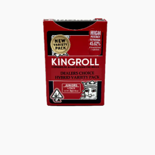 Kingroll - Hybrid Variety Pack #2 | Infused Joints | 0.75g each | 4pk - 1