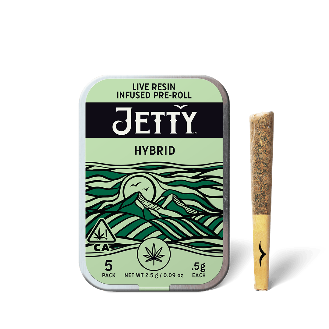 Jetty Extracts - White Cookies x Hash Burger | Live Resin Infused Minis | 0.5g each | 5pk - 1