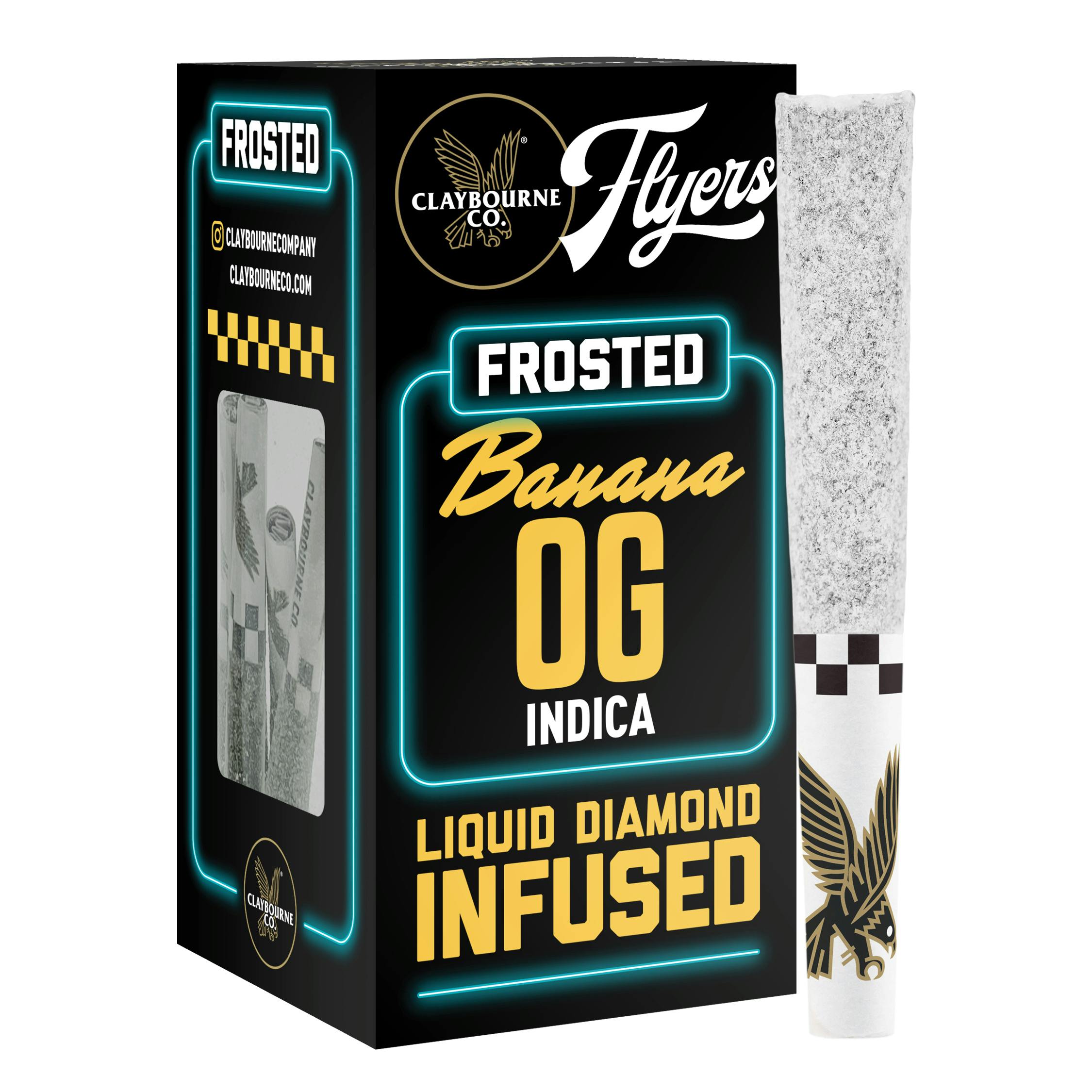 Claybourne Co. - Banana OG (2.5g) - Diamond Frosted Flyers Pre-Rolls - 1