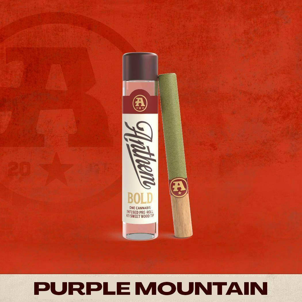 Anthem - Bold Wood Tip Infused Purple Mountain Pre-Roll 1g - 1