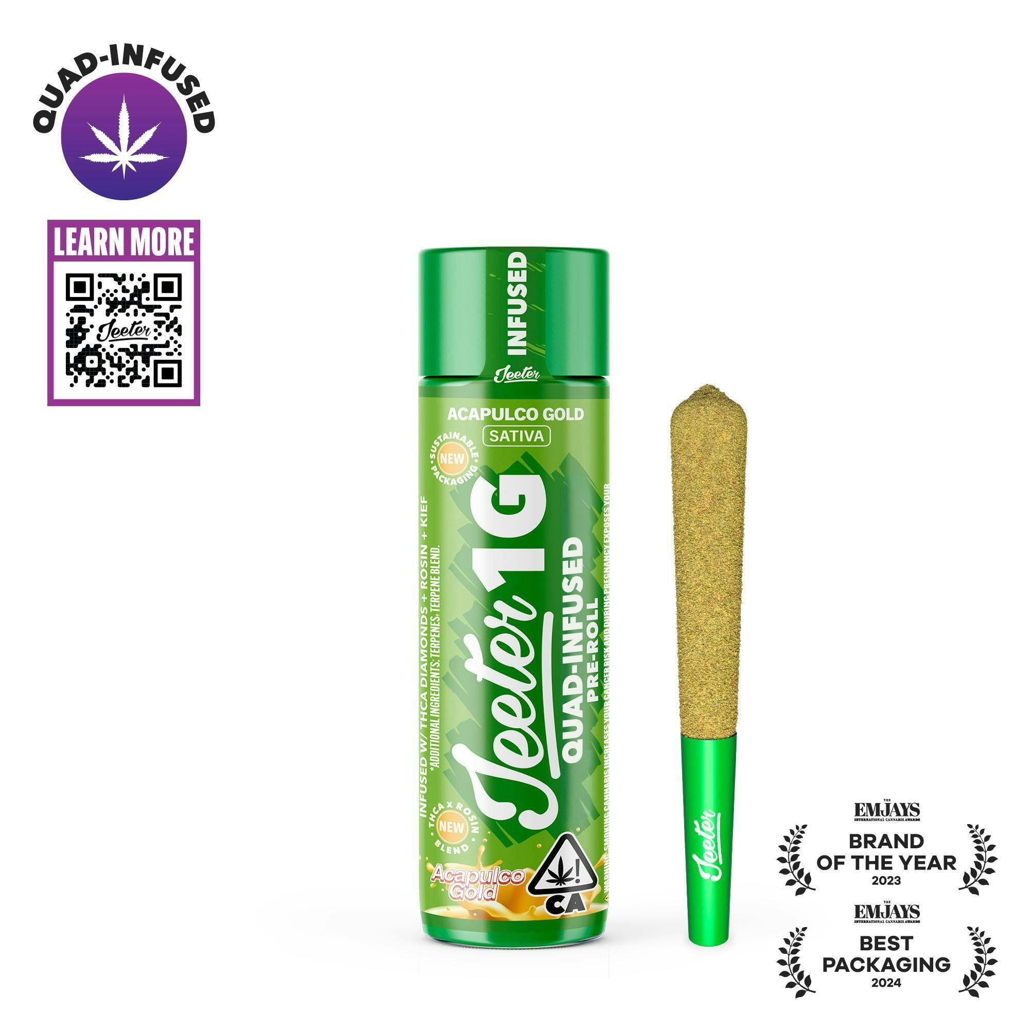 Jeeter - Jeeter | Acapulco Gold | Quad-Infused Joint | 1g - 1