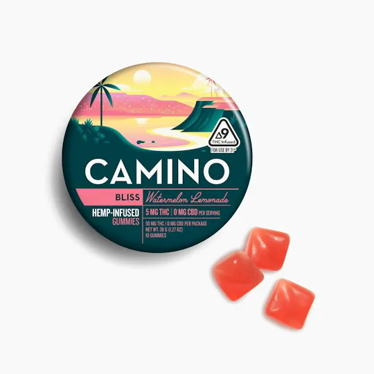 Camino - Bliss | Watermelon Lemonade Gummies | 50mg | 10ct | 5mg/ea - 1