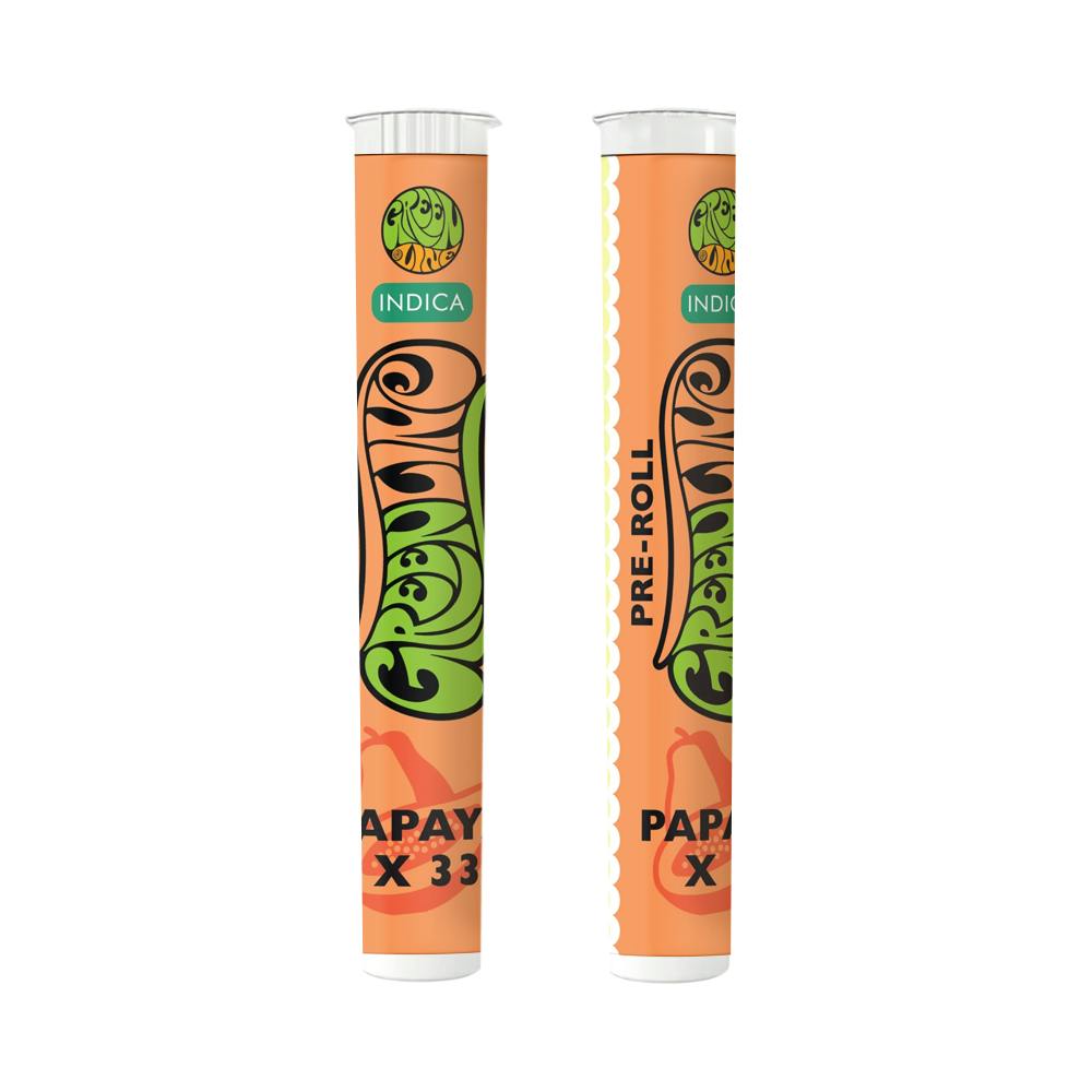 Greenline - Papaya X 33 - Indoor Flower Pre-Roll - Indica - 1g - 1