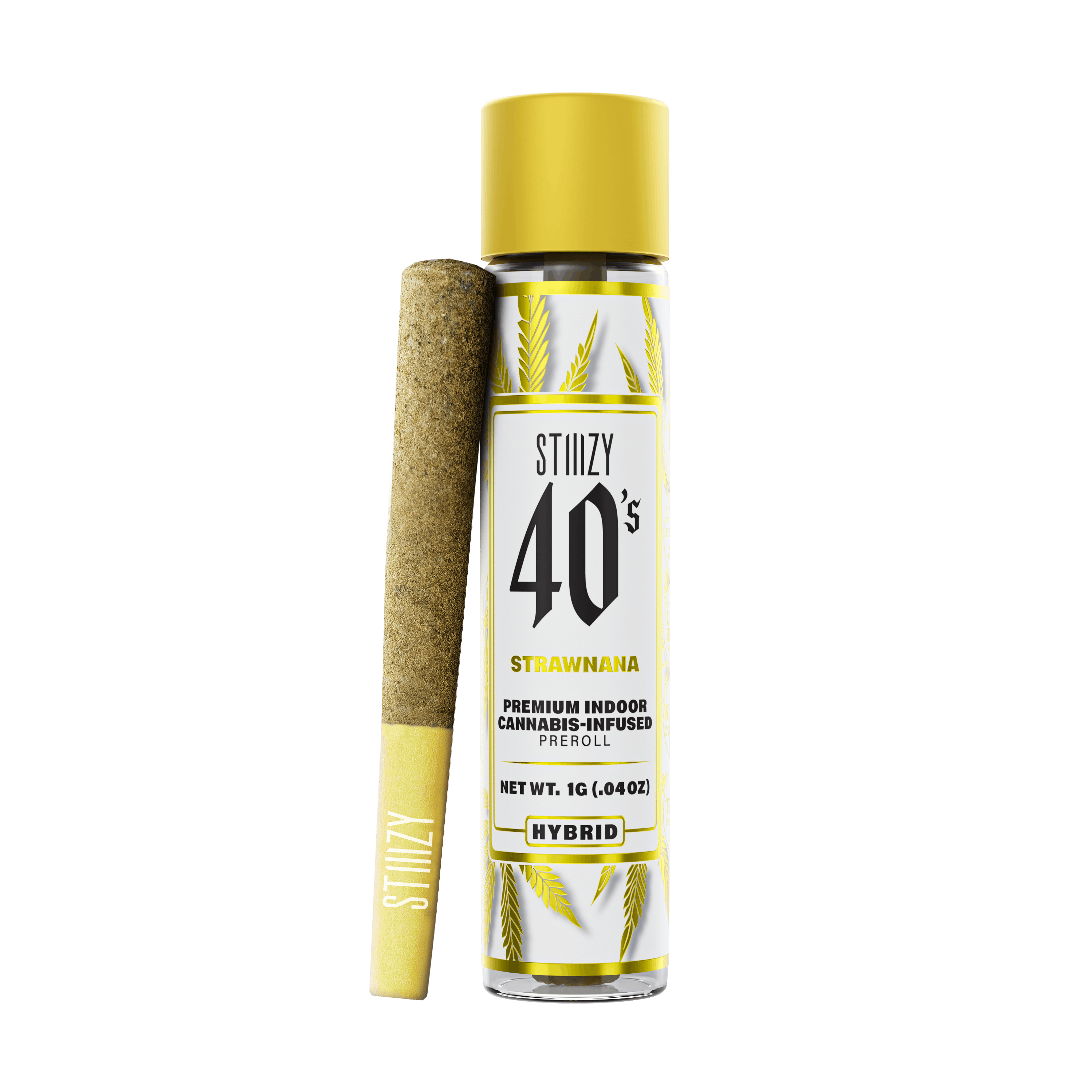 STIIIZY - - STRAWNANA - 1G 40's Infused Preroll - 1