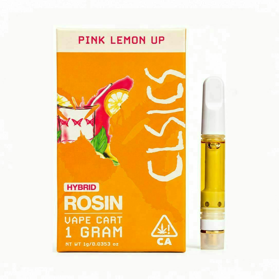 CLSICS Rosin & Rosin Infused Pre Rolls - Pink Lemon Up - Live Rosin Vape Cartridge - 1g - 1