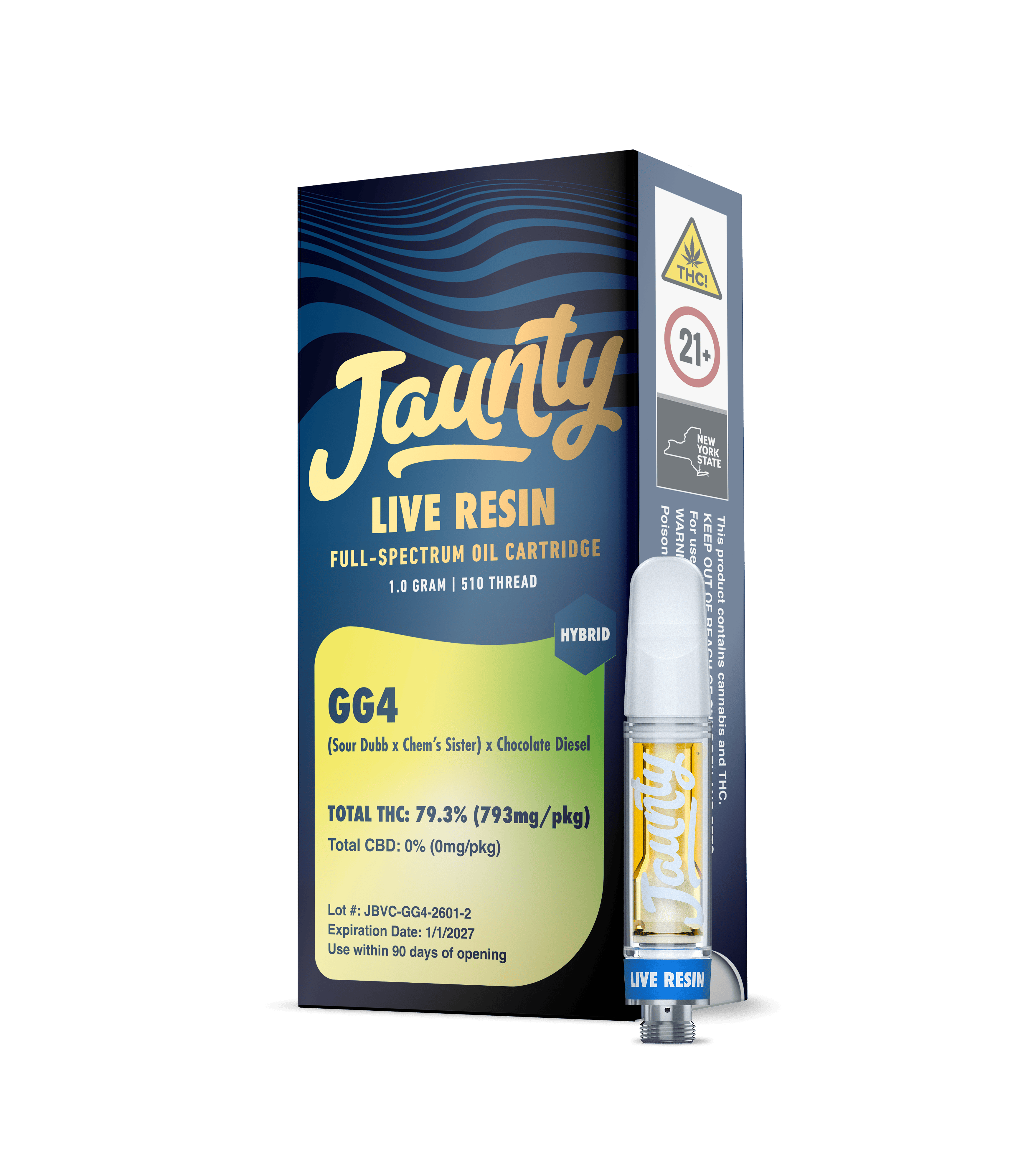 Jaunty - GG4 | Live Resin Cartridge | 1g - 1