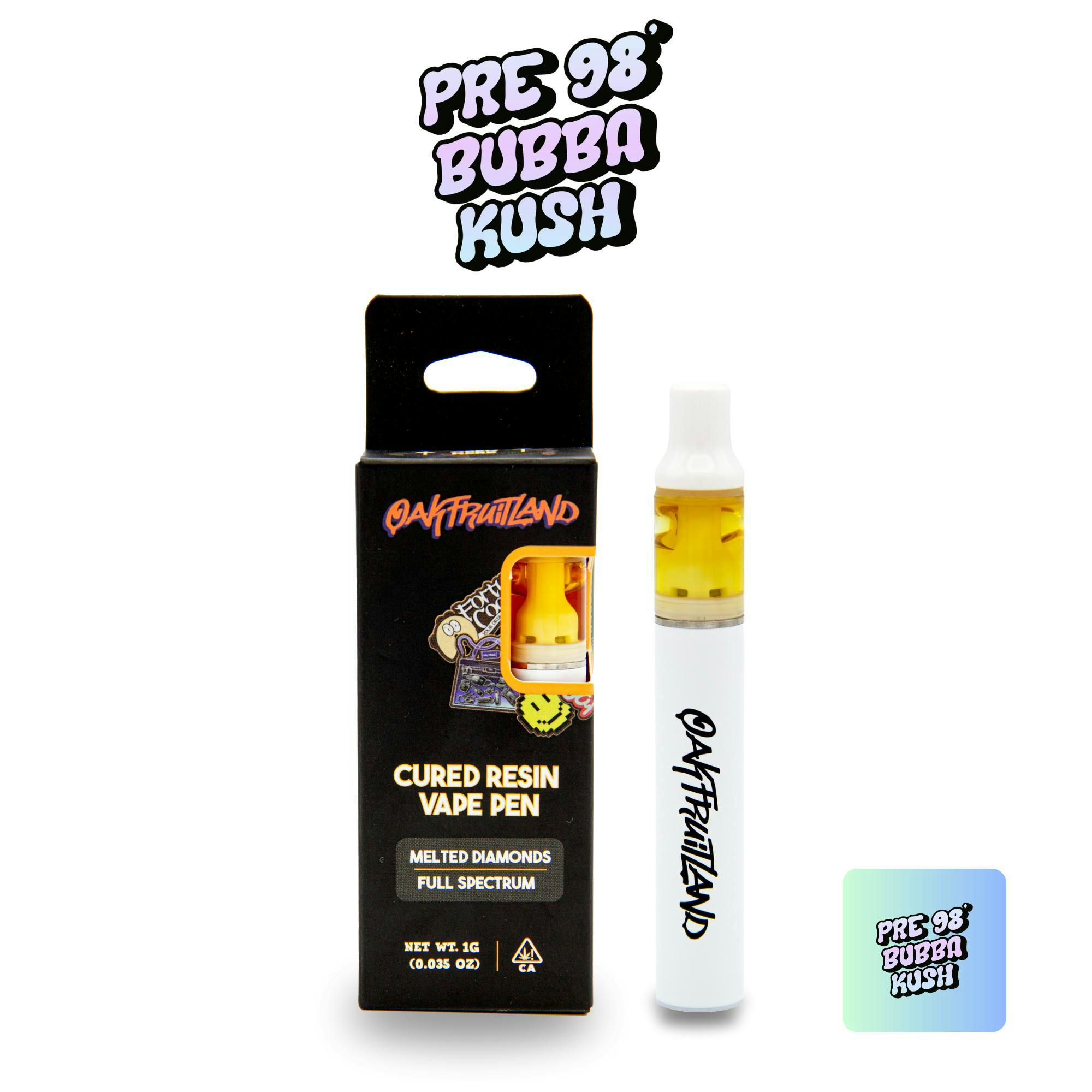 Oakfruitland (OFL) - Pre 98 Bubba Kush | Cured Resin Disposable | 1g - 1