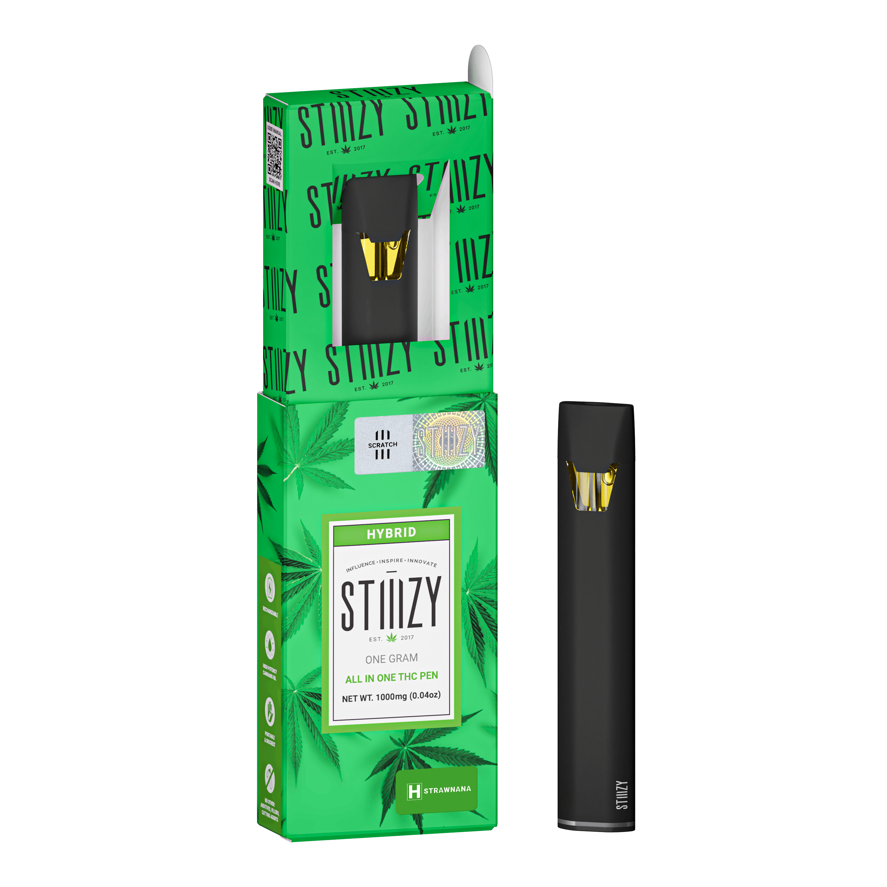 STIIIZY - Vape - STRAWNANA 1G All-In-One - 1