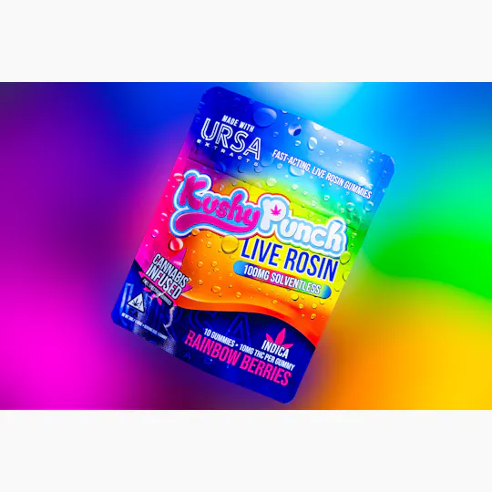 Kushy Punch - Kushy Punch x URSA | Rainbow Berries | 100mg | 10ct | 10mg/ea (DROPS 7/17) - 1