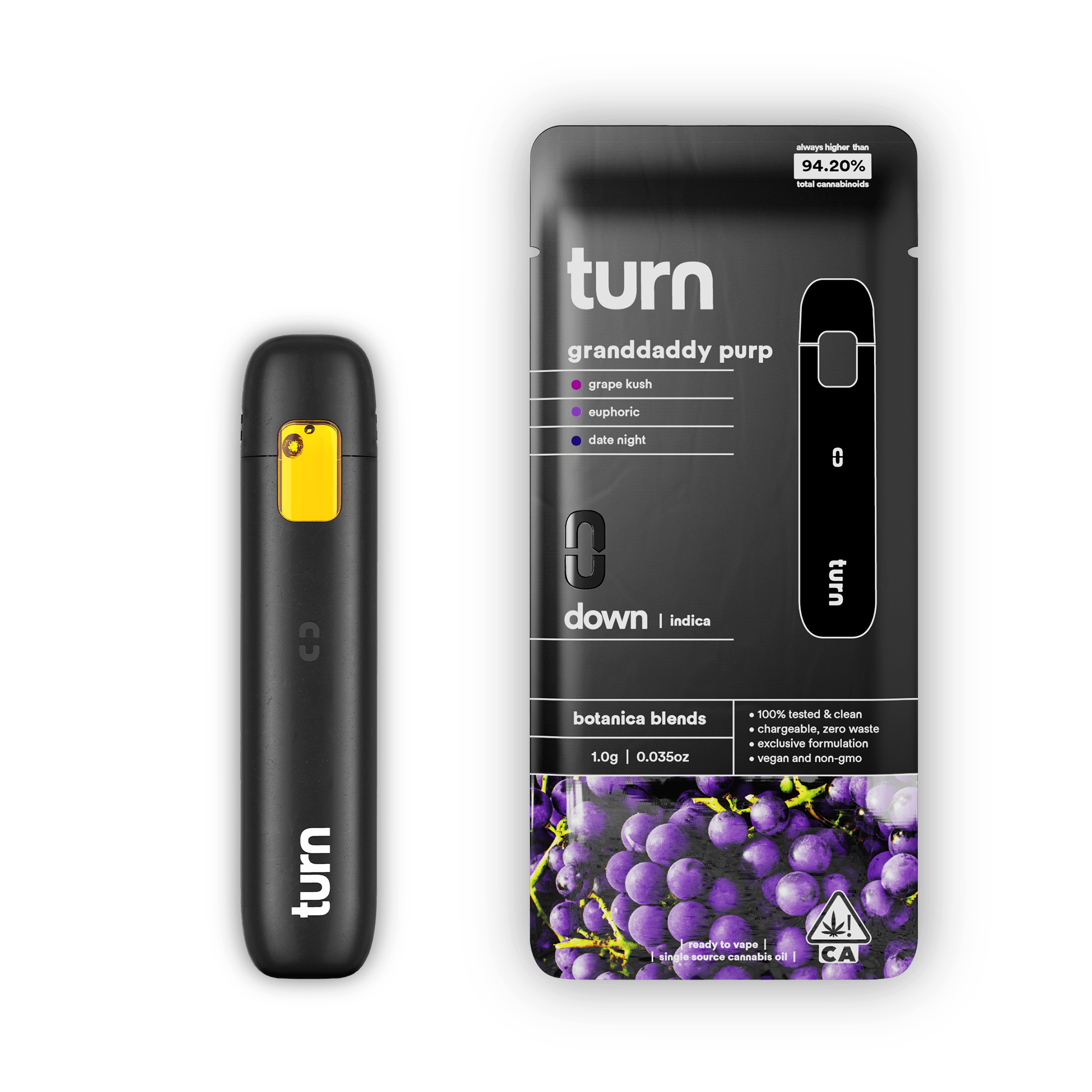 turn - Granddaddy Purp | Botanica Blends | AIO | Indica - 1