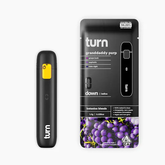 turn - Granddaddy Purp | Botanica Blends | AIO | Indica - 1