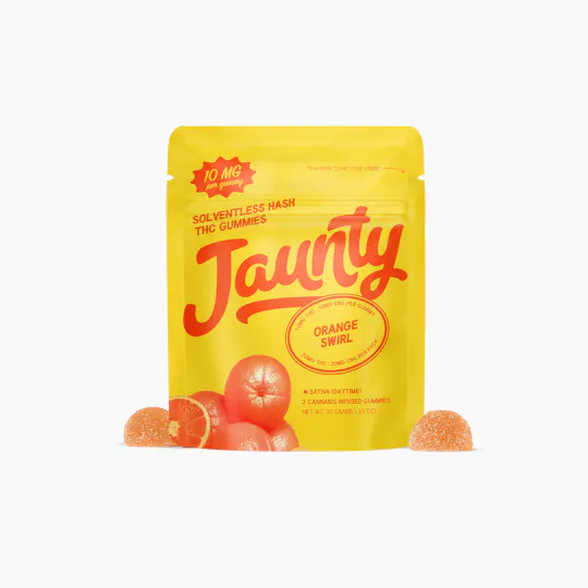 Jaunty - Orange Swirl Hash Infused | 20mg | 2ct | 10mg/ea - 1