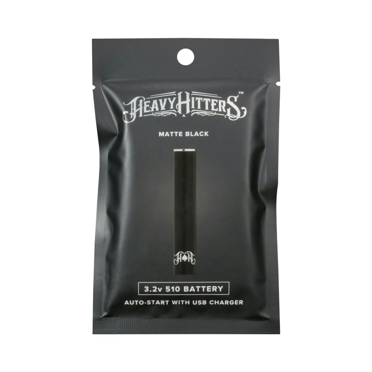 Heavy Hitters - Matte Black | 510 Auto Start Battery | Pull - 1