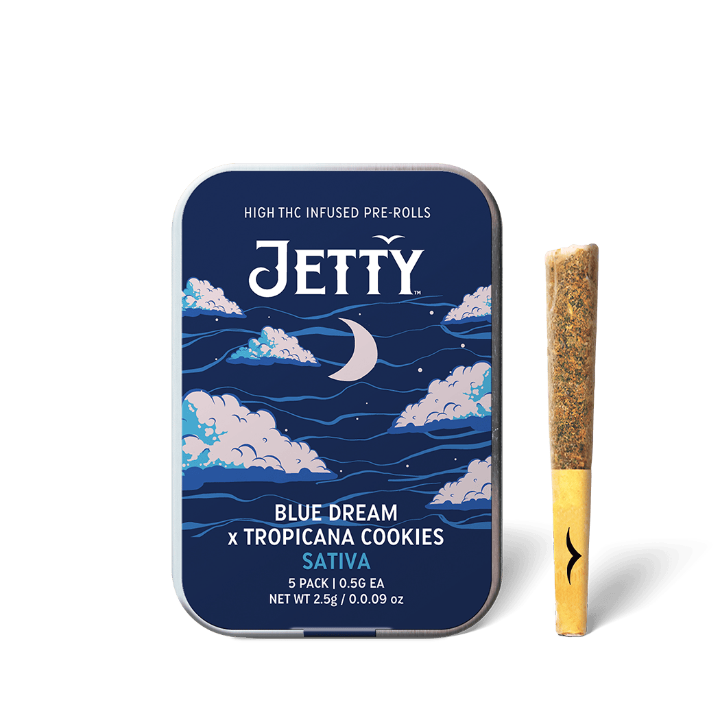 Jetty Extracts - NY Blue Dream x Tropicana Cookies | Infused Minis | 0.5g each | 5pk - 1