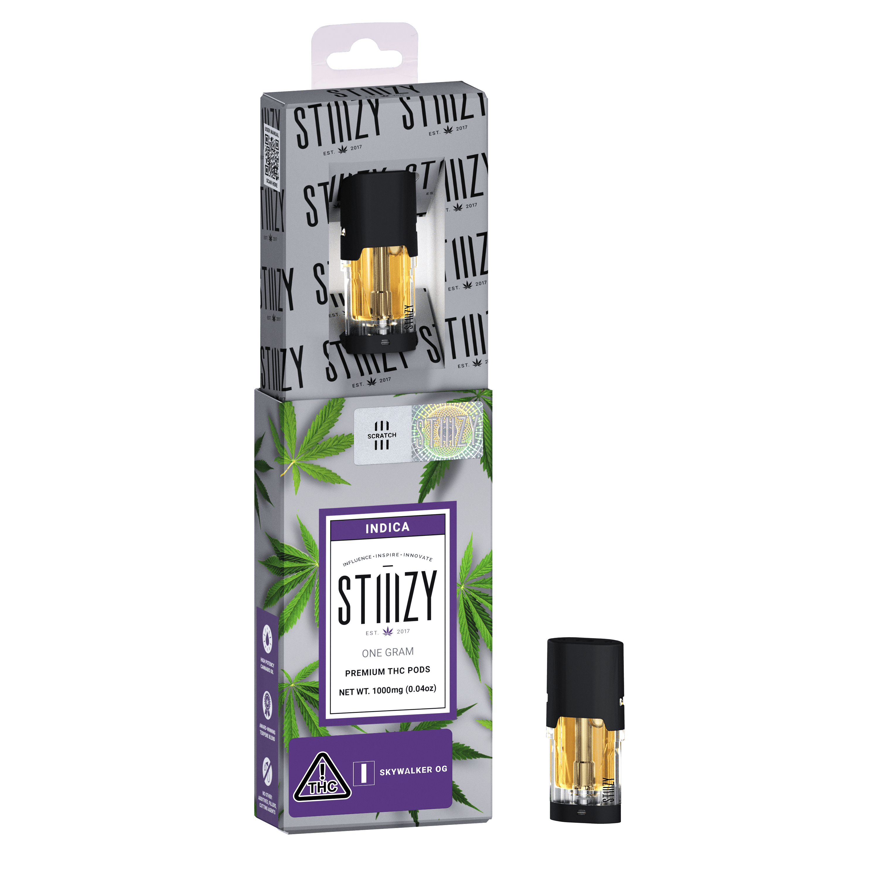 STIIIZY - Vape Cartridge - SKYWALKER OG 1G Original THC Pod - STIIIZY - 1