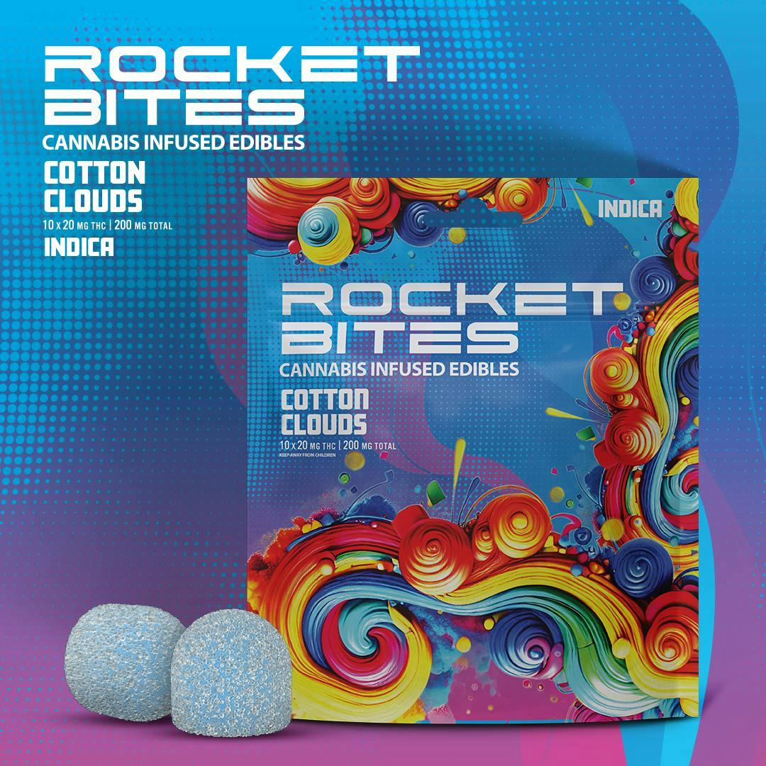 Rocket - Cotton Clouds Gummies | 200mg | 10ct | 20mg/ea - 1
