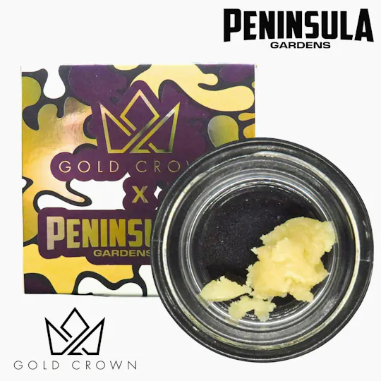 Gold Crown - Gold Crown x Peninsula Gardens | Grape Crean Cake | Badder | 1g - 1