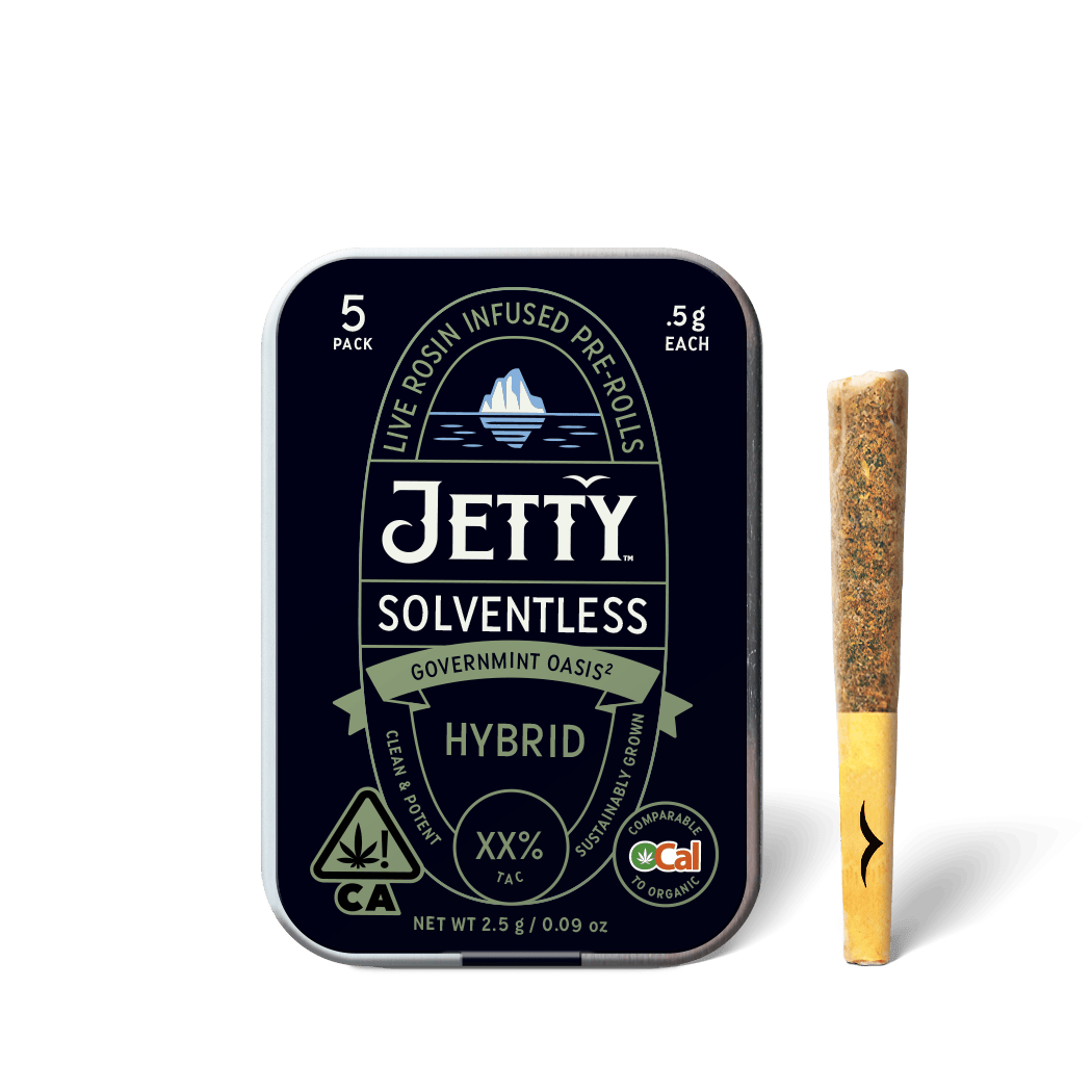 Jetty Extracts - Governmint Oasis | Live Rosin | Live Rosin Infused Minis | 0.5g each | 5pk - 1