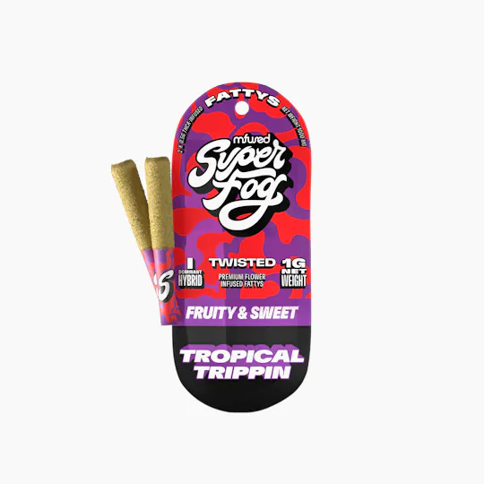 Super Fog by MFused - Tropical Trippin | TWISTED Fatty's Infused Minis | 0.5g each | 2pk - 1