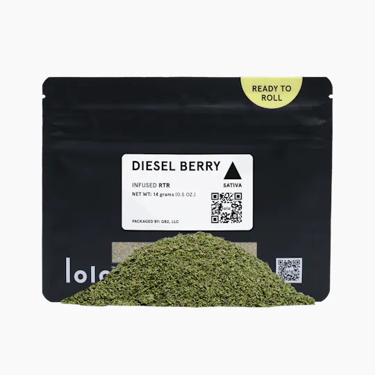 lolo - Diesel Berry | Indoor Kief Infused Ready To Roll | 14g - 1